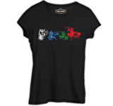 Son Hava Bükücü  Aang  Katara Prens Zuko  Toph Beifong Siyah Bayan Tshirt