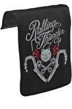 Rolling Thunder Unisex Siyah Tak-Çıkar Postacı Çanta Kapağı CK-1005
