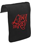 Lana Del Rey - Logo Unisex Siyah Tak-Çıkar Postacı Çanta Kapağı CK-1040