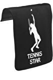 Tenis Star Unisex Siyah Tak-Çıkar Postacı Çanta Kapağı CK-1052