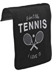 Tenis - Love It Unisex Siyah Tak-Çıkar Postacı Çanta Kapağı CK-1055