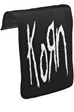 Korn - Logo Unisex Siyah Tak-Çıkar Postacı Çanta Kapağı CK-1116