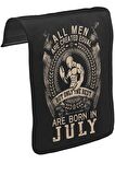Burç Yengeç- Born in July Unisex Siyah Tak-Çıkar Postacı Çanta Kapağı CK-1119