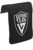 Seventeen - Logo Arma Unisex Siyah Tak-Çıkar Postacı Çanta Kapağı CK-1169