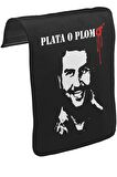 Narcos - Plata o Plomo II Unisex Siyah Tak-Çıkar Postacı Çanta Kapağı CK-1221