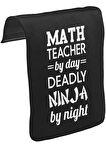 Math Teacher by Day  Öğretmenler Günü Unisex Siyah Tak-Çıkar Postacı Çanta Kapağı CK-1230