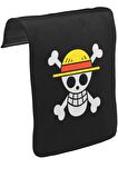 One Piece - Logo Unisex Siyah Tak-Çıkar Postacı Çanta Kapağı CK-1257