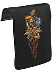 Motosiklet - Heartbeat Unisex Siyah Tak-Çıkar Postacı Çanta Kapağı CK-126