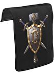 World of Warcraft - Human Unisex Siyah Tak-Çıkar Postacı Çanta Kapağı CK-1278