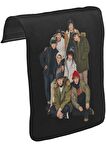 Exo - All Unisex Siyah Tak-Çıkar Postacı Çanta Kapağı CK-1289