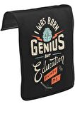Yazı - Genius Unisex Siyah Tak-Çıkar Postacı Çanta Kapağı CK-1318
