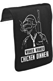 PUBG - Winner Winner Unisex Siyah Tak-Çıkar Postacı Çanta Kapağı CK-1359