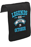 Legends Born in October - Arrow Unisex Siyah Tak-Çıkar Postacı Çanta Kapağı CK-1388