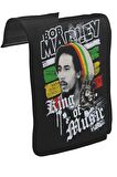 Bob Marley - King of Music Unisex Siyah Tak-Çıkar Postacı Çanta Kapağı CK-14