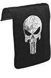 Punisher  Unisex Siyah Tak-Çıkar Postacı Çanta Kapağı CK-140