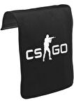 Counter Strike - CS Logo Unisex Siyah Tak-Çıkar Postacı Çanta Kapağı CK-1452