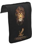 Aslan II Unisex Siyah Tak-Çıkar Postacı Çanta Kapağı CK-1468
