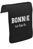 Bonnie and Clyde - Bonnie Unisex Siyah Tak-Çıkar Postacı Çanta Kapağı CK-1535