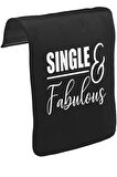 Single and Fabulous Unisex Siyah Tak-Çıkar Postacı Çanta Kapağı CK-1543