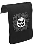 Halloween - Pumpkin Lines Unisex Siyah Tak-Çıkar Postacı Çanta Kapağı CK-1554