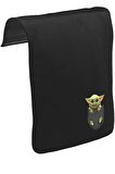 Baby Yoda - Pocket Unisex Siyah Tak-Çıkar Postacı Çanta Kapağı CK-1638