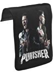 Punisher - Fight Unisex Siyah Tak-Çıkar Postacı Çanta Kapağı CK-1643