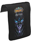 World Warcraft - Arthas Unisex Siyah Tak-Çıkar Postacı Çanta Kapağı CK-266