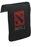 Dota 2 - Logo2 Unisex Siyah Tak-Çıkar Postacı Çanta Kapağı CK-457