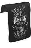 Supernatural - The Family Business Unisex Siyah Tak-Çıkar Postacı Çanta Kapağı CK-523