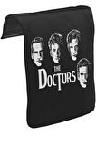 Doctor Who - The Doctors Unisex Siyah Tak-Çıkar Postacı Çanta Kapağı CK-529