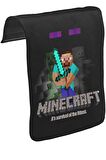 Minecraft - Survival of the Fittest Unisex Siyah Tak-Çıkar Postacı Çanta Kapağı CK-532