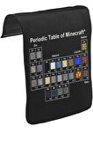 Minecraft - Periodic Table Unisex Siyah Tak-Çıkar Postacı Çanta Kapağı CK-536