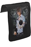 Death Note - III Unisex Siyah Tak-Çıkar Postacı Çanta Kapağı CK-553