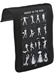 Singin In The Rain Unisex Siyah Tak-Çıkar Postacı Çanta Kapağı CK-573