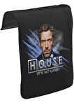 House - It's Not Lupus Unisex Siyah Tak-Çıkar Postacı Çanta Kapağı CK-580