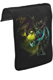 Warcraft - Illidan Stormrage Unisex Siyah Tak-Çıkar Postacı Çanta Kapağı CK-604