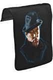 Rocky Balboa Unisex Siyah Tak-Çıkar Postacı Çanta Kapağı CK-627