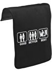 Good Better Best Unisex Siyah Tak-Çıkar Postacı Çanta Kapağı CK-754