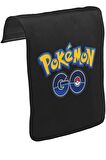 Pokemon Go - Logo Unisex Siyah Tak-Çıkar Postacı Çanta Kapağı CK-844