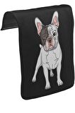 French Bulldog Unisex Siyah Tak-Çıkar Postacı Çanta Kapağı CK-878