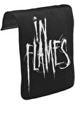 In Flames - Logo Unisex Siyah Tak-Çıkar Postacı Çanta Kapağı CK-894