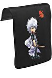 Gintama Gintoki Unisex Siyah Tak-Çıkar Postacı Çanta Kapağı CK-915