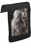 Beyonce - Star Unisex Siyah Tak-Çıkar Postacı Çanta Kapağı CK-940