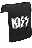 Kiss - Logo Unisex Siyah Tak-Çıkar Postacı Çanta Kapağı CK-944
