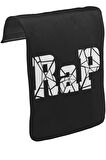 RAP Logo Unisex Siyah Tak-Çıkar Postacı Çanta Kapağı CK-975