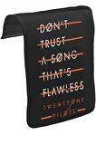 Twenty One Pilots - Flawless Unisex Siyah Tak-Çıkar Postacı Çanta Kapağı CK-996