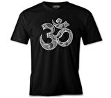 Yoga - Om Mandela Siyah Erkek Tshirt