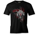 World of Warcraft - Horde Logo in Cahins Siyah Erkek Tshirt