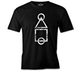 Squid Game - Logo Brush Siyah Erkek Tshirt