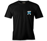 Matematik - Pi Sonsuz İşareti Logo Siyah Erkek Tshirt